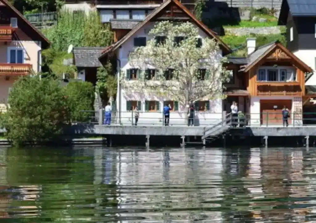 A lake front Airbnb in Hallstatt, Austria.